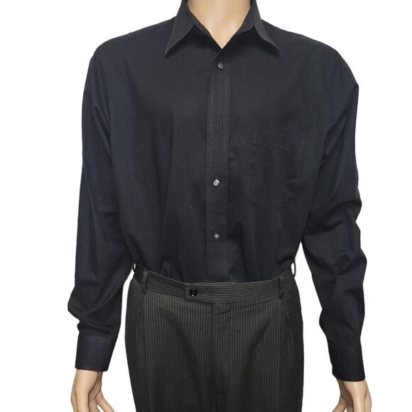 Croft & Barrow Button-Up Broad Cloth Classic Shirt Men's.  Size 16.5/34-35 - Picture 1 of 8